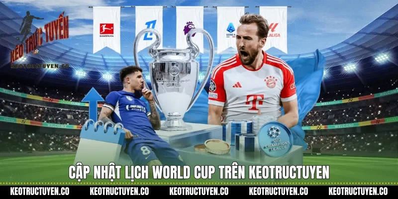 Cập nhật lịch World Cup trên keotructuyen 